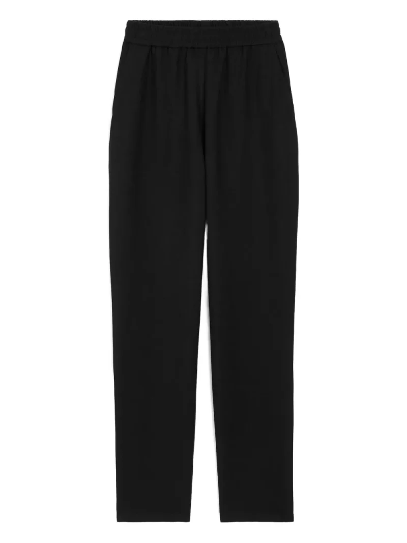 Pantaloni AMI Paris Elasticated Waist negru