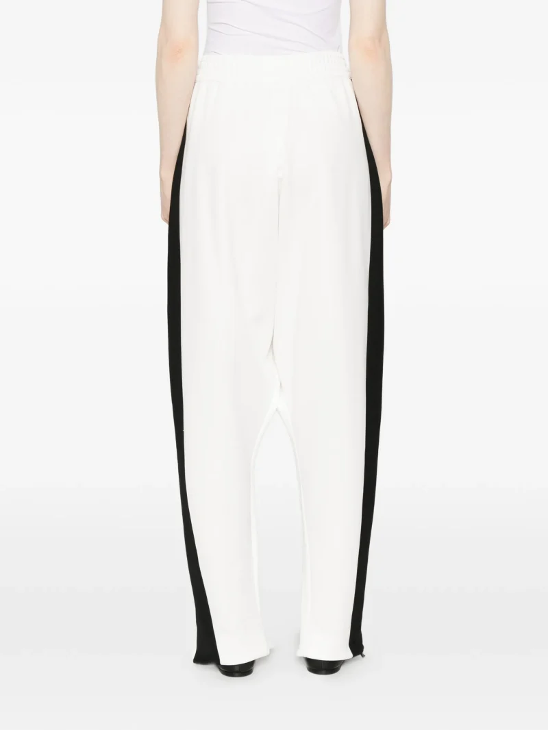 Alternative view of Pantaloni Coperni Zip-Embellished Stripe alb