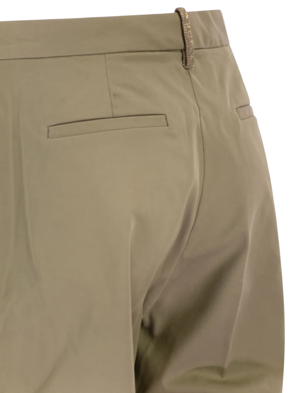 Pantaloni Fabiana Filippi Straight-Leg khaki - imagine 4