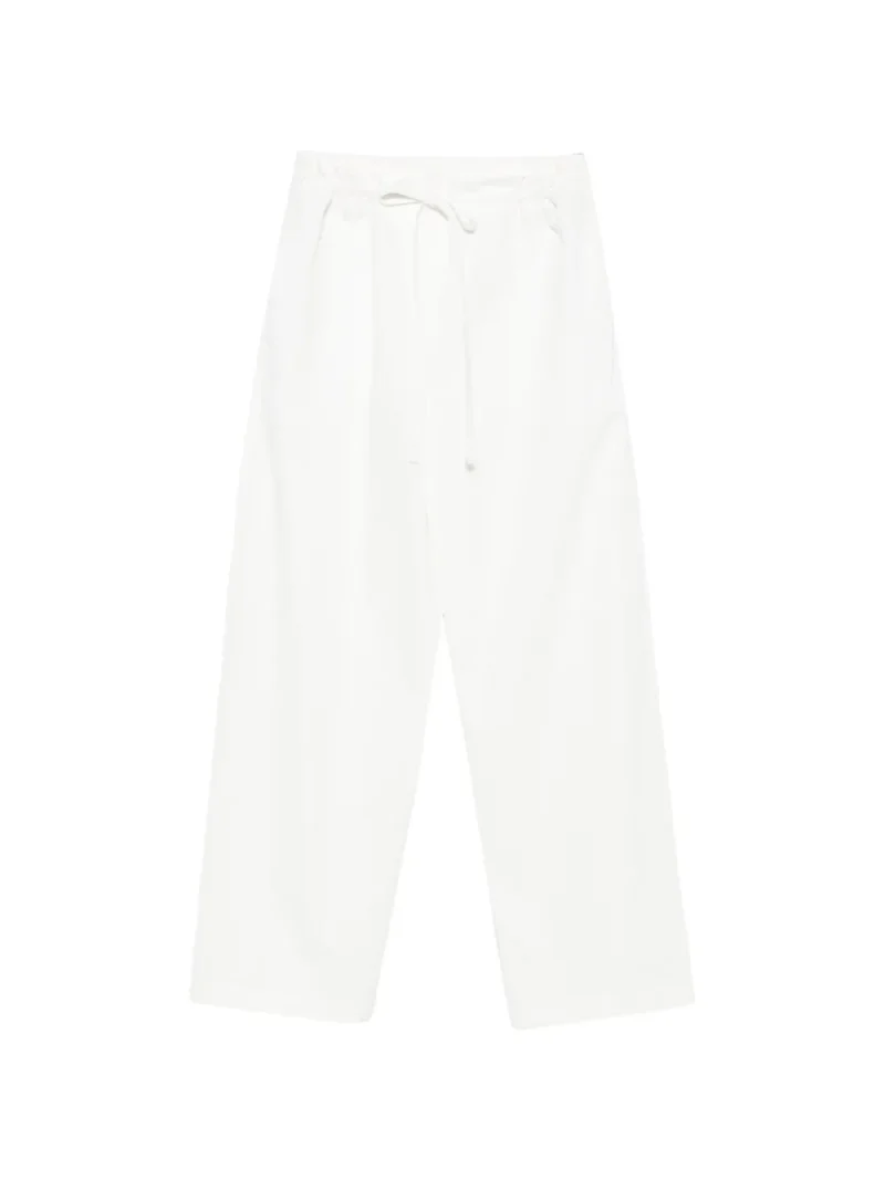 Pantaloni Juun.J Drawstring Pocket alb