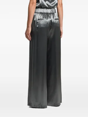 Alternative view of Pantaloni Peserico Fluid Satin gri