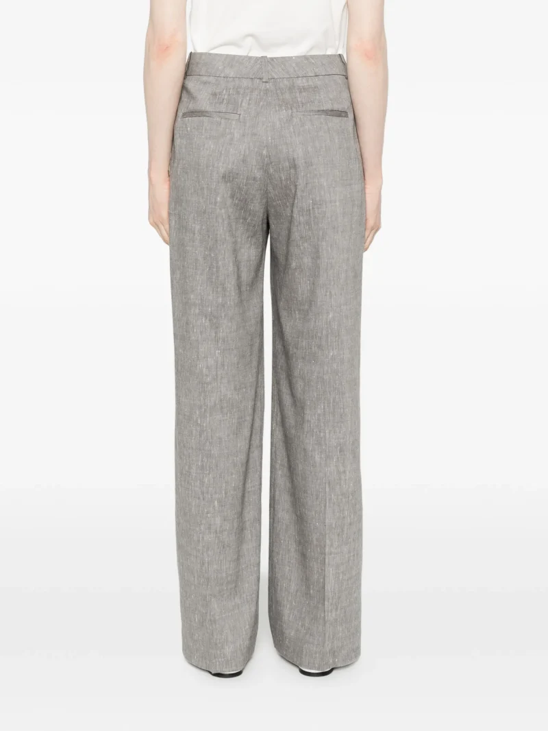 Alternative view of Pantaloni Peserico Pleated gri