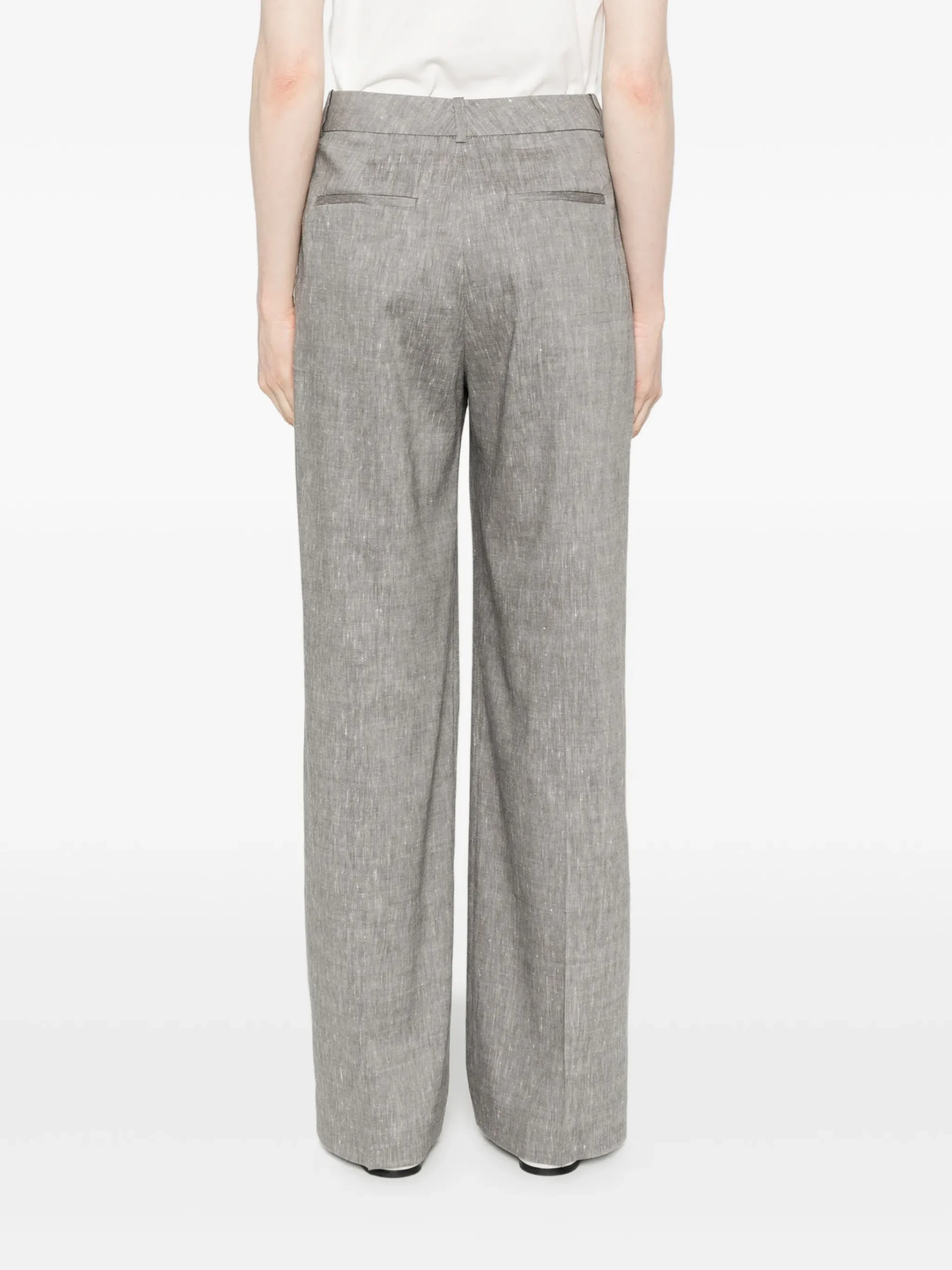 Pantaloni Peserico Pleated gri - imagine 2