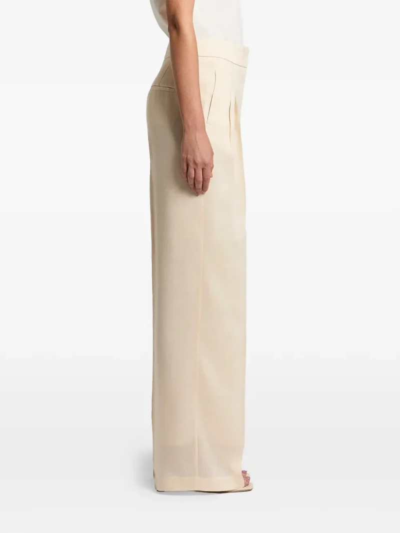 Alternative view of Pantaloni Peserico Pleated Linen bej