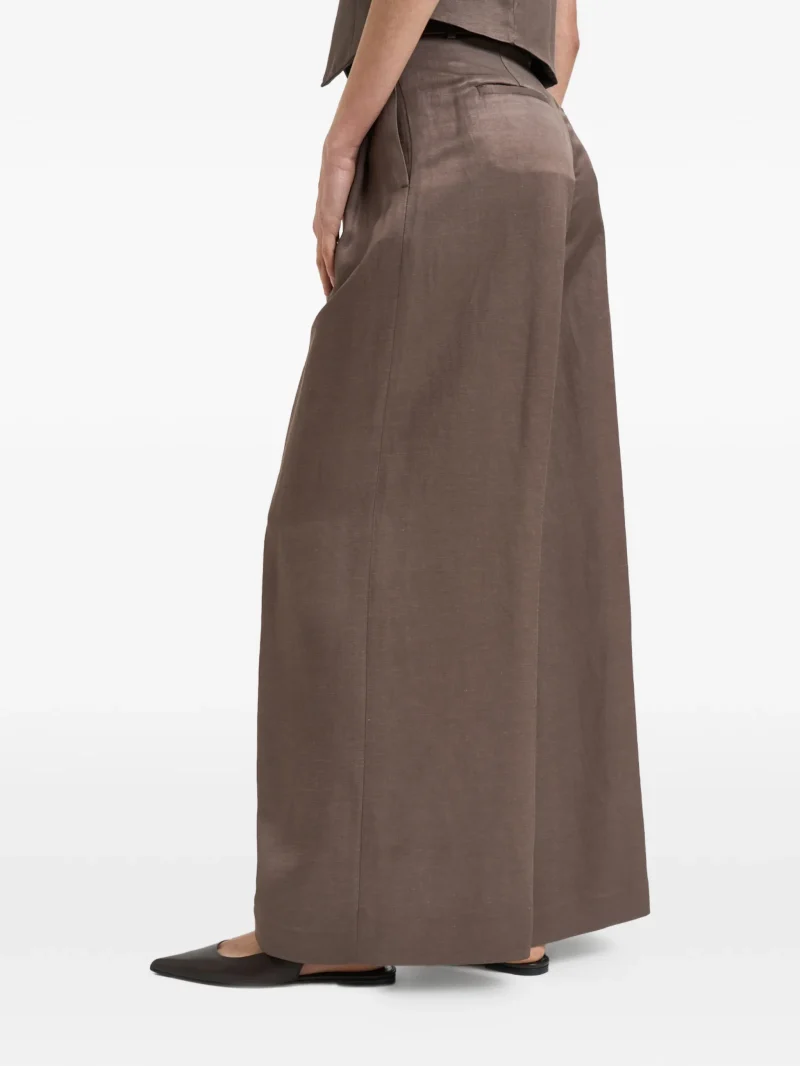 Alternative view of Pantaloni Peserico Pleated maro