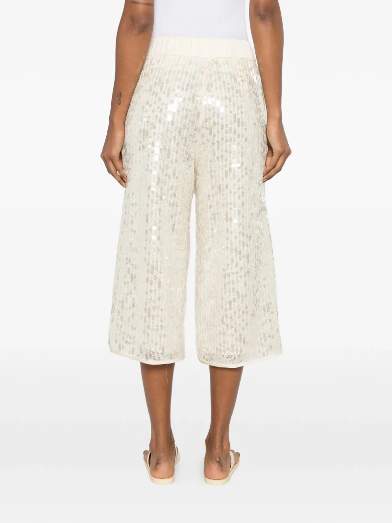 Alternative view of Pantaloni Peserico Sequin-Embellished Pocket bej