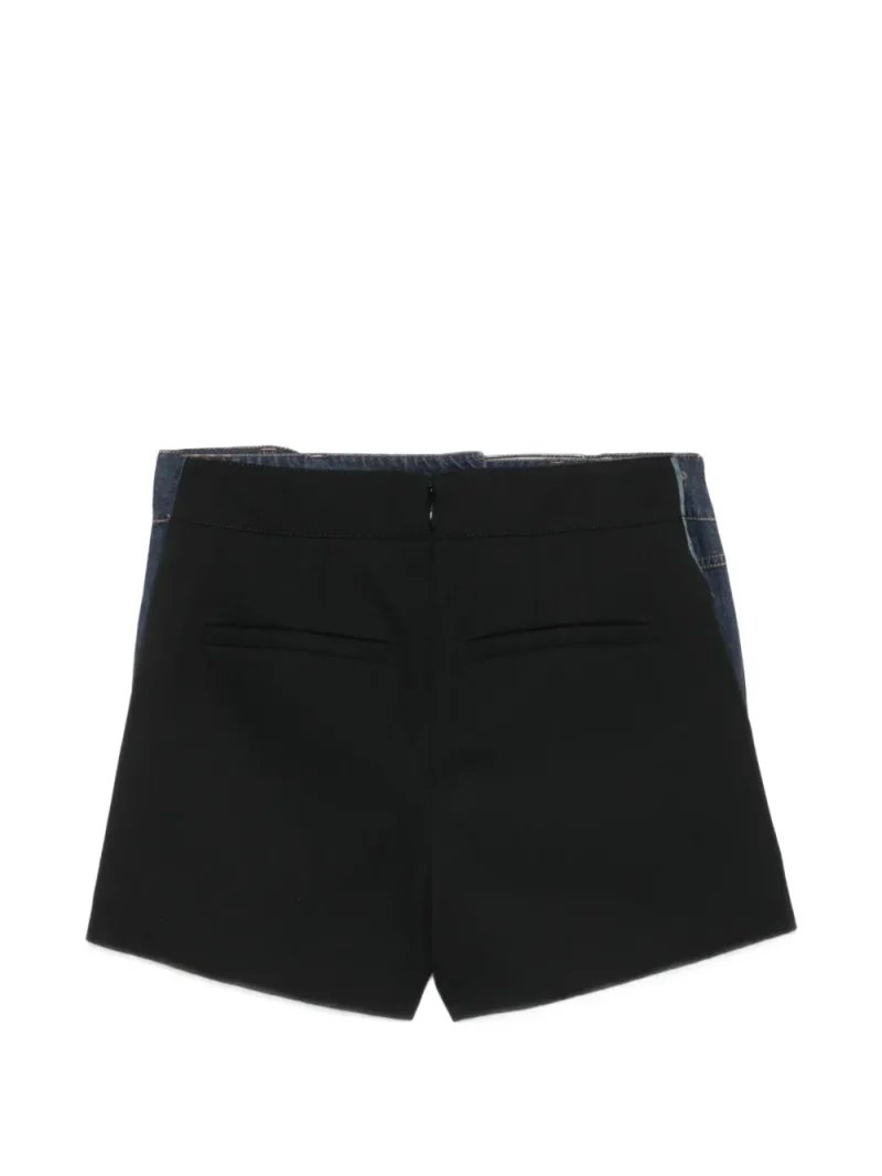 Alternative view of Pantaloni scurti Juun.J Buttoned Panelled negru