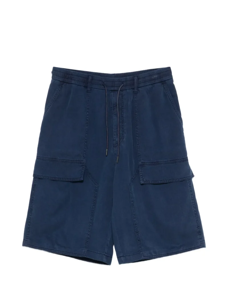 Pantaloni scurti Juun.J Drawstring bleumarin