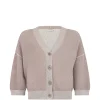 Pulover Peserico V-neck Buttoned bej