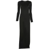Rochie maxi Tom Ford Long-Sleeve negru