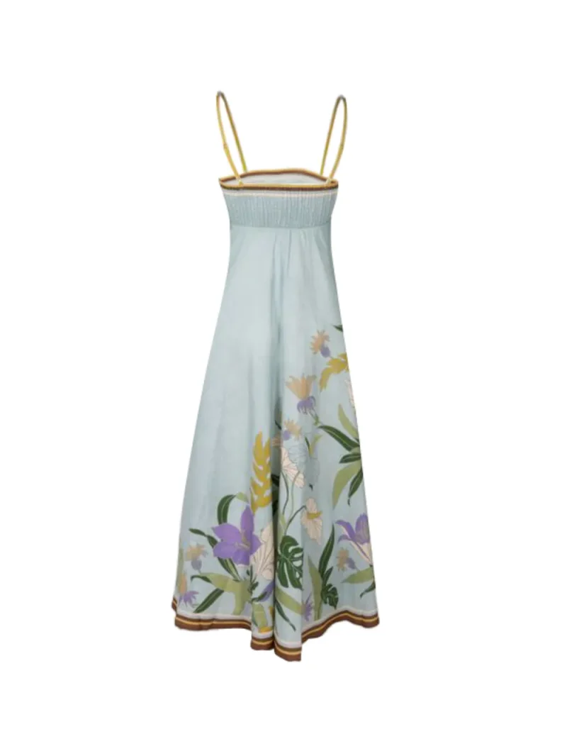 Alternative view of Rochie midi ALEMAIS Alfie Floral-Print albastru