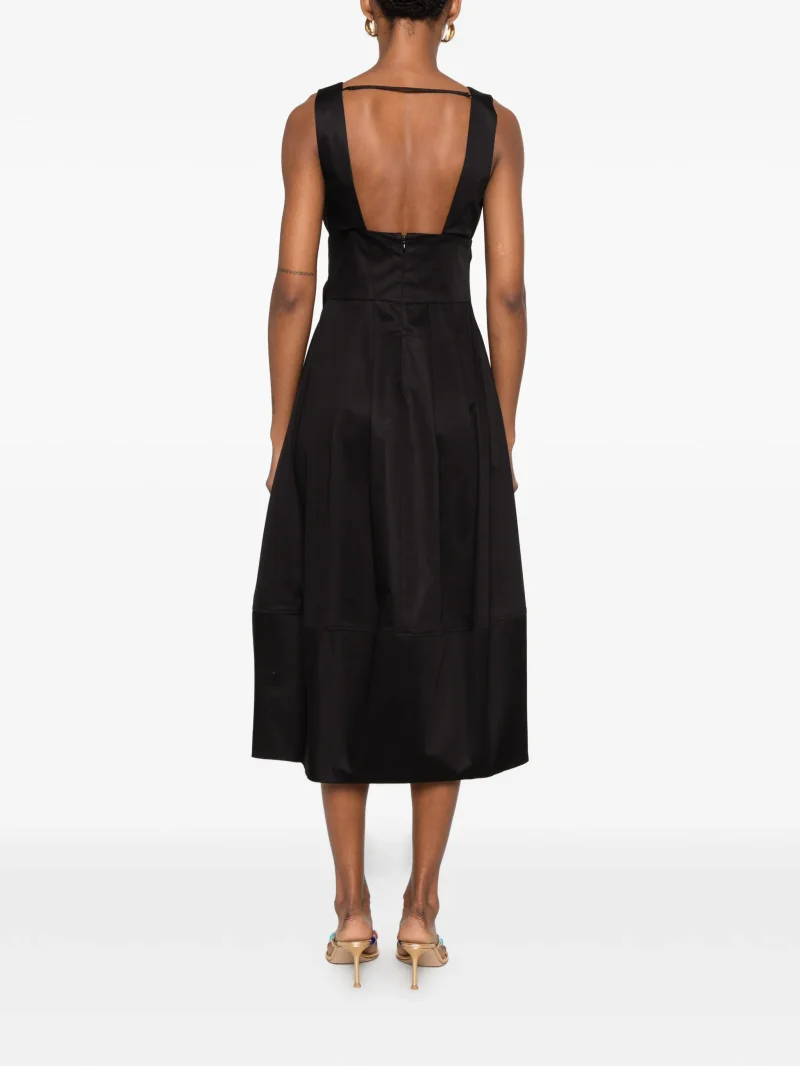 Alternative view of Rochie midi Cult Gaia Ebisu Ring-Detail negru