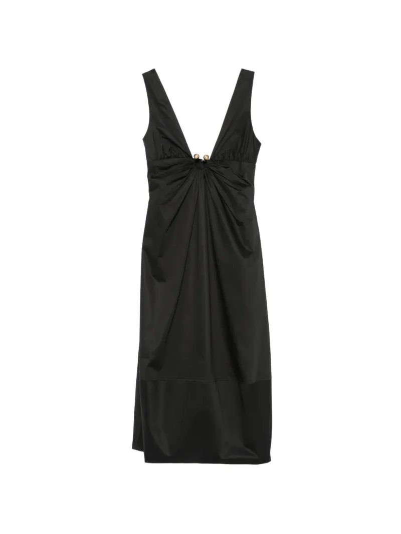 Rochie midi Cult Gaia Ebisu Ring-Detail negru