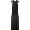 Rochie midi Isabel Marant Metaya Crochet Beaded negru