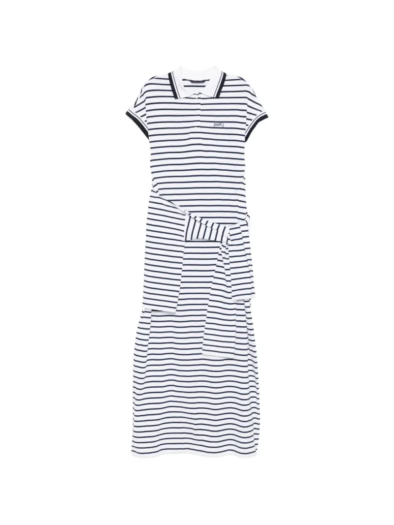 Rochie midi Juun.J Striped alb