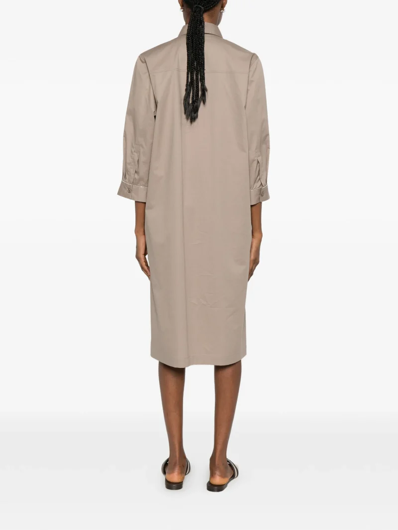 Alternative view of Rochie midi Peserico Button-Down Shirt maro