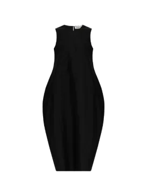 Rochie midi Rohe Puffball Sleeveless negru