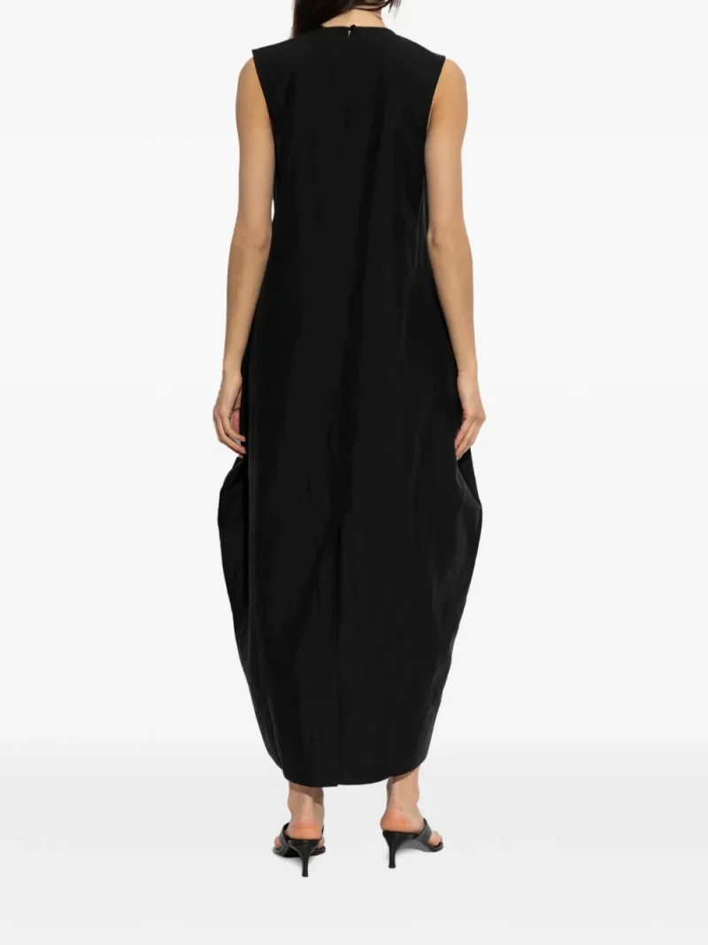 Alternative view of Rochie midi Rohe Puffball Sleeveless negru