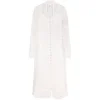 Rochie midi Zimmermann Aster Embroidered alb