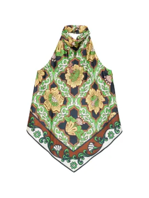 Top ALEMAIS Liana Floral Halterneck verde