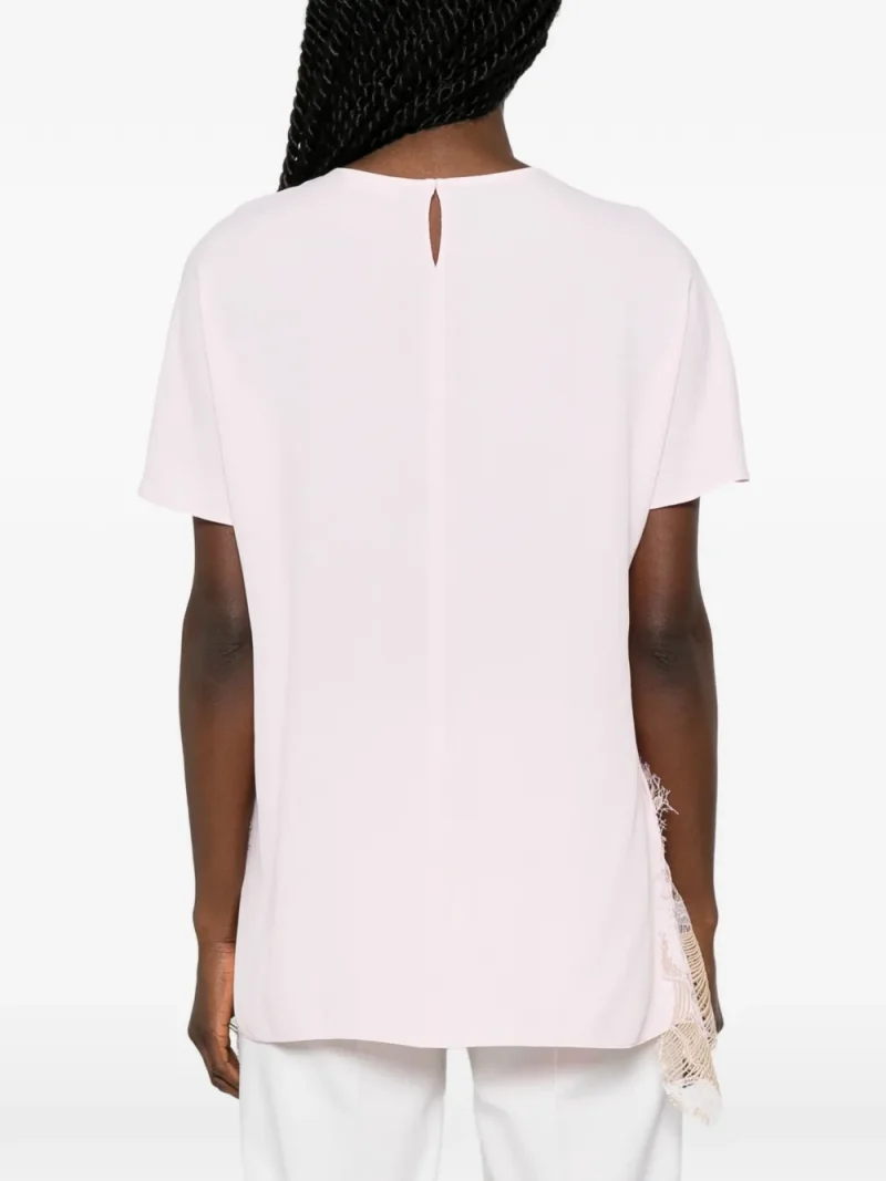 Alternative view of Top Fabiana Filippi Lace-Trim roz