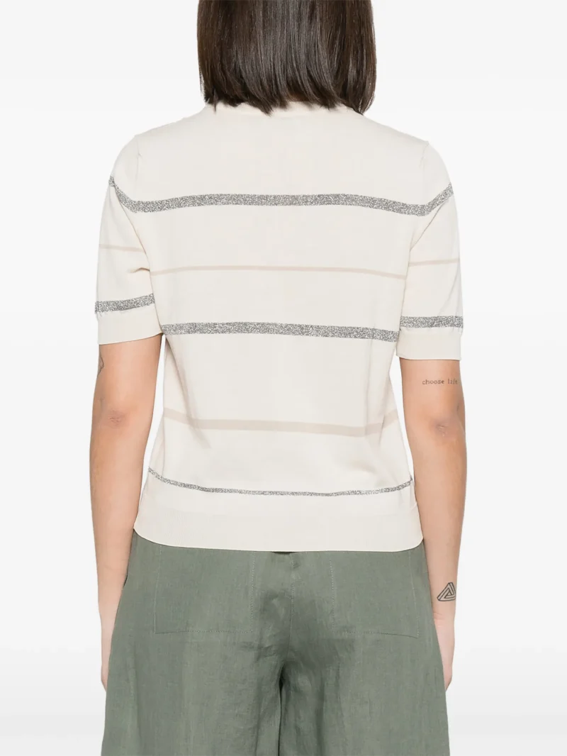 Alternative view of Top Peserico Stripe-Pattern bej