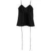Top Rohe Bustier Peplum negru