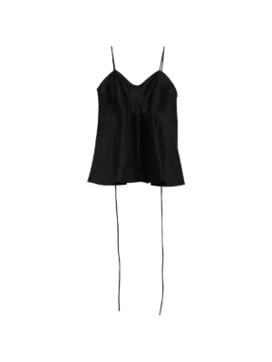 Top Rohe Bustier Peplum negru