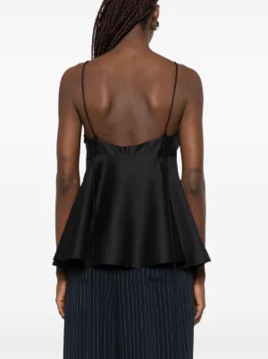 Alternative view of Top Rohe Bustier Peplum negru