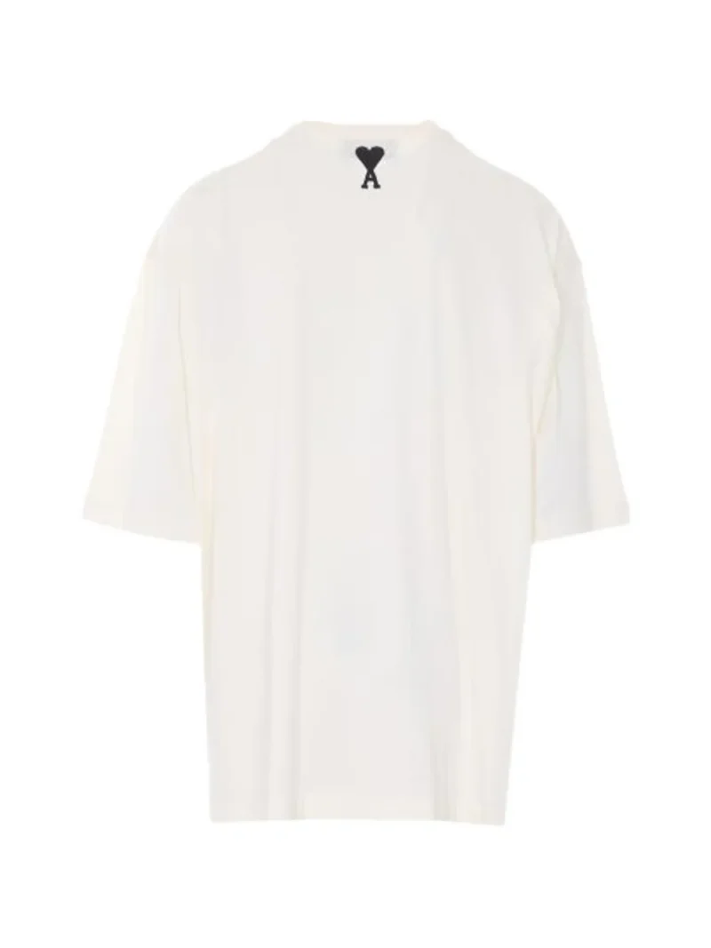 Alternative view of Tricou AMI Paris Logo-Detail bej