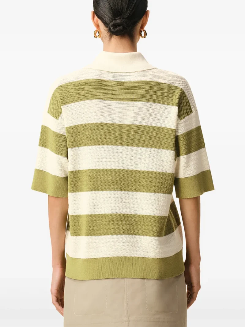 Alternative view of Tricou polo AMI Paris Ami De Coeur Striped verde