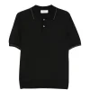 Tricou polo Gran Sasso Embroidered-trim negru
