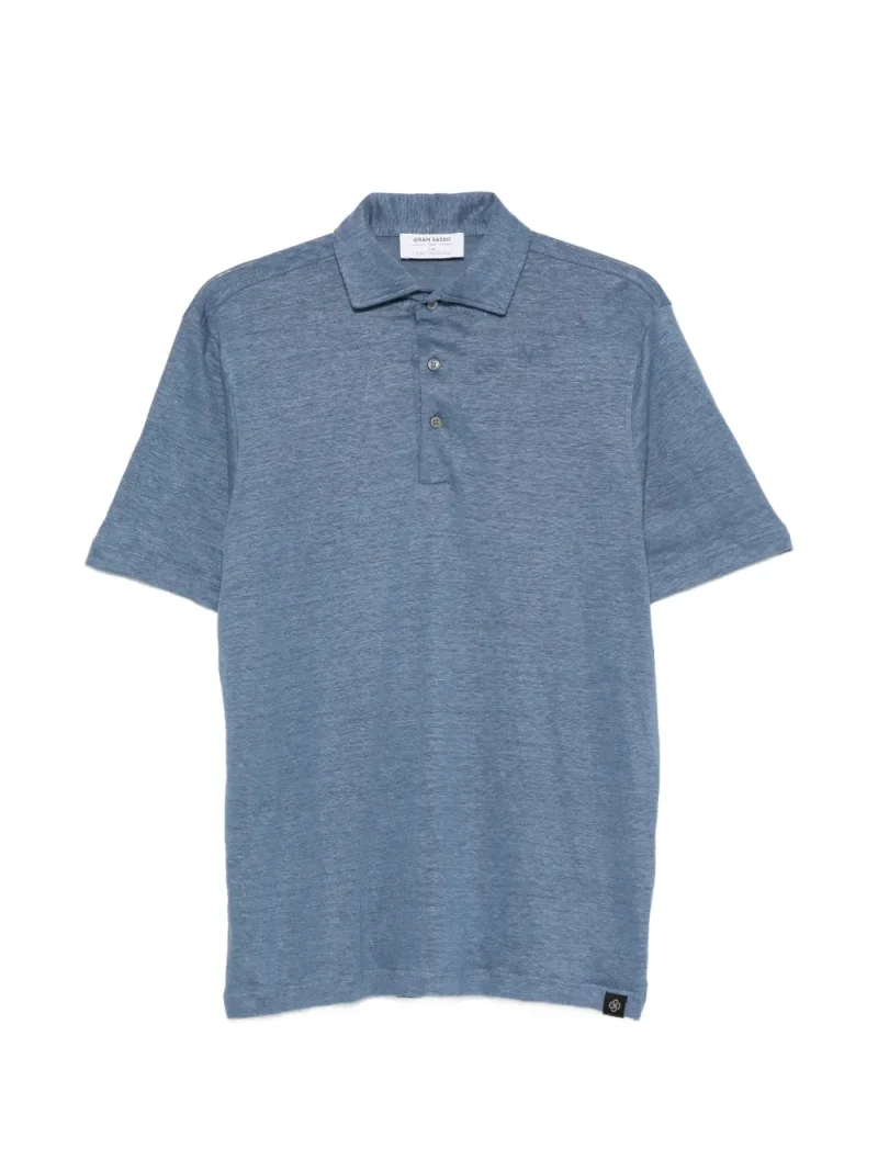Tricou polo Gran Sasso Short-Sleeve albastru