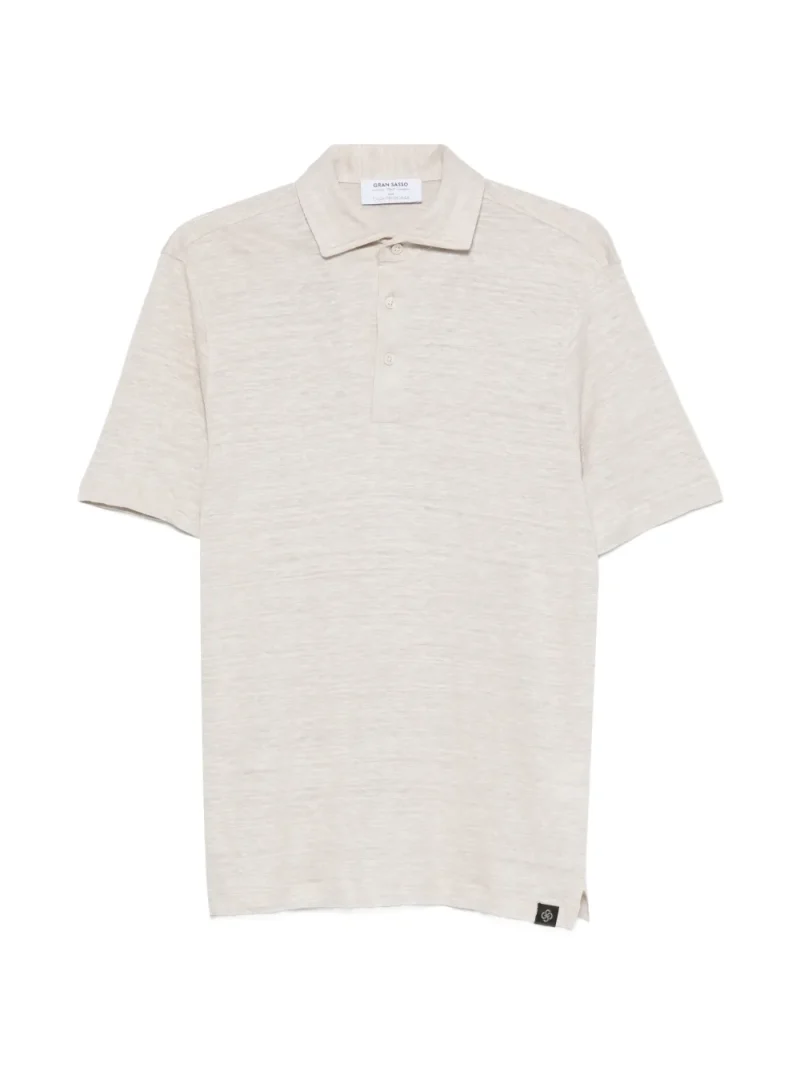 Tricou polo Gran Sasso Short-Sleeve bej