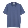 Tricou polo Gran Sasso Zip-Fastening Polo bleumarin