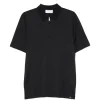 Tricou polo Gran Sasso Zip-Fastening Polo negru