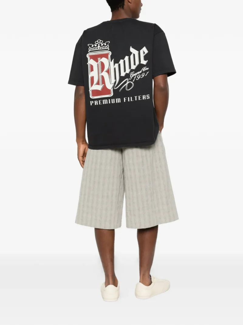 Alternative view of Tricou RHUDE Logo negru