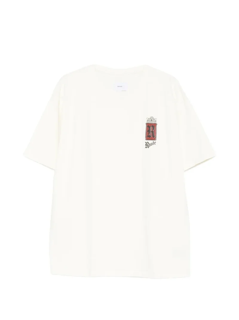 Tricou RHUDE Logo Graphic alb