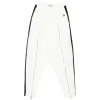 Pantaloni Coperni Zip-Embellished Stripe alb