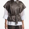 Vesta Peserico Belted Zip-Up maro