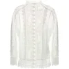 Camasa ZIMMERMANN Aster lace-panelled alb