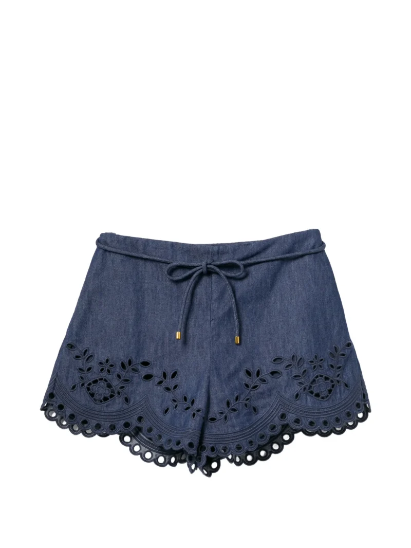 Pantaloni scurti Zimmermann Mahon albastru