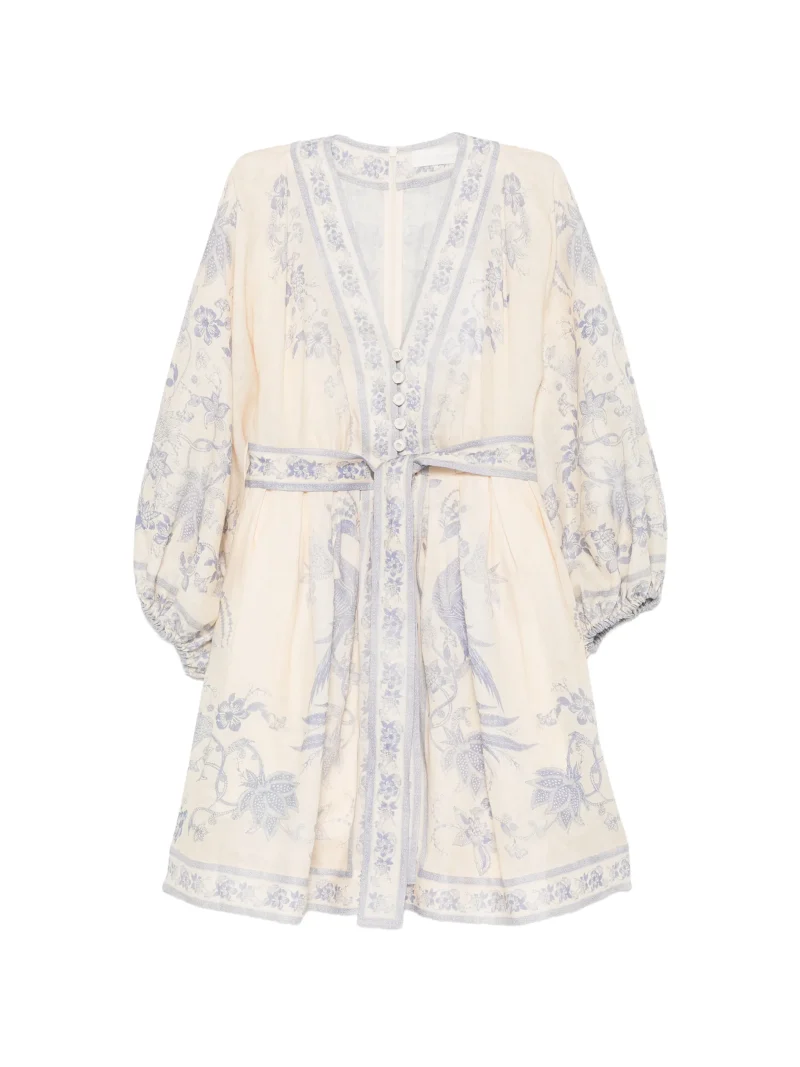 Rochie mini ZIMMERMANN Indra floral-print multicolor