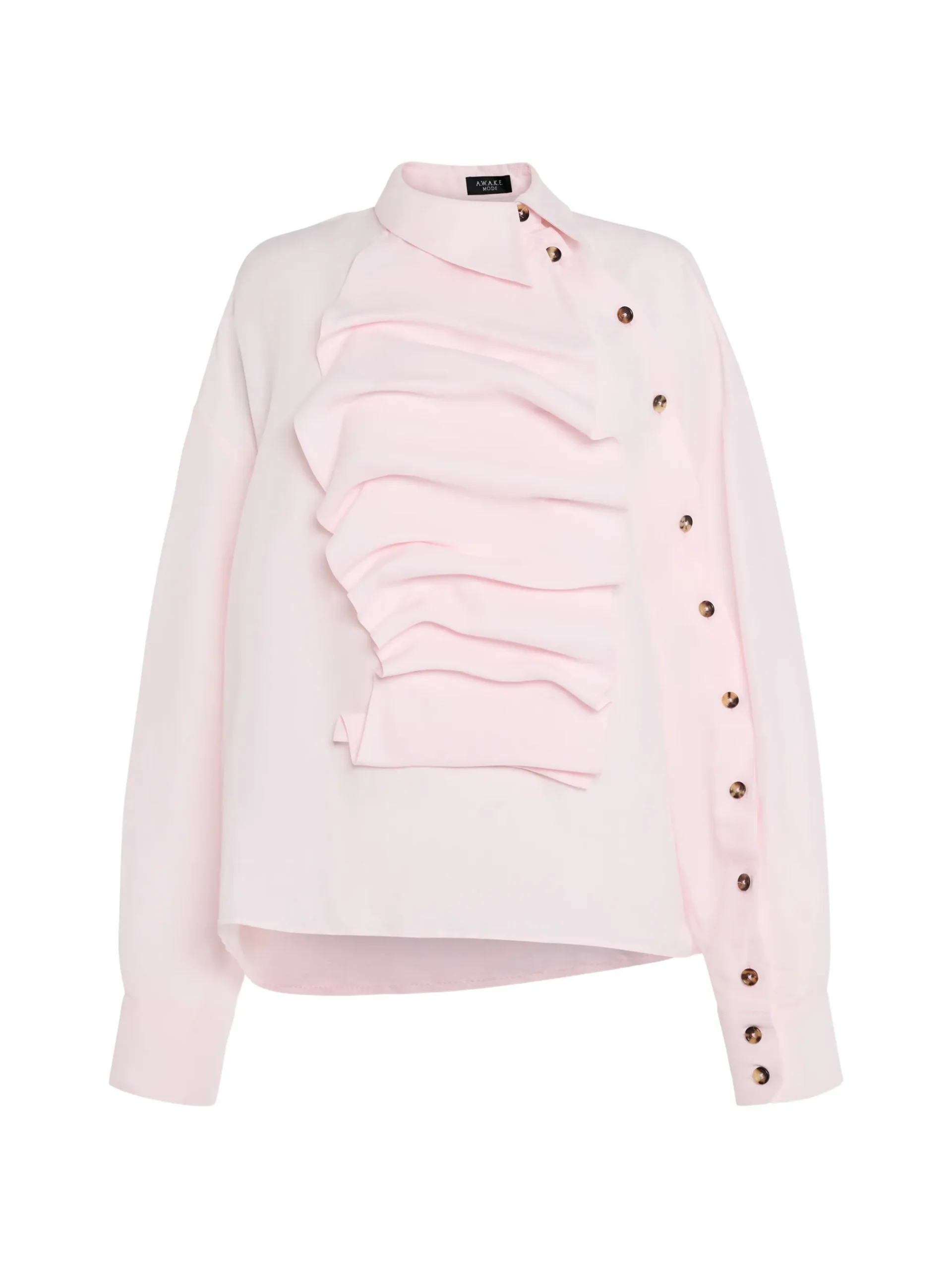 Camasa A.W.A.K.E. Mode Button-Embellishment roz