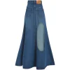 Fusta maxi A.W.A.K.E. Mode Flared Denim albastru