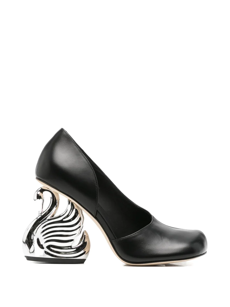 Pantofi A.W.A.K.E. Mode Swan-Heel negru