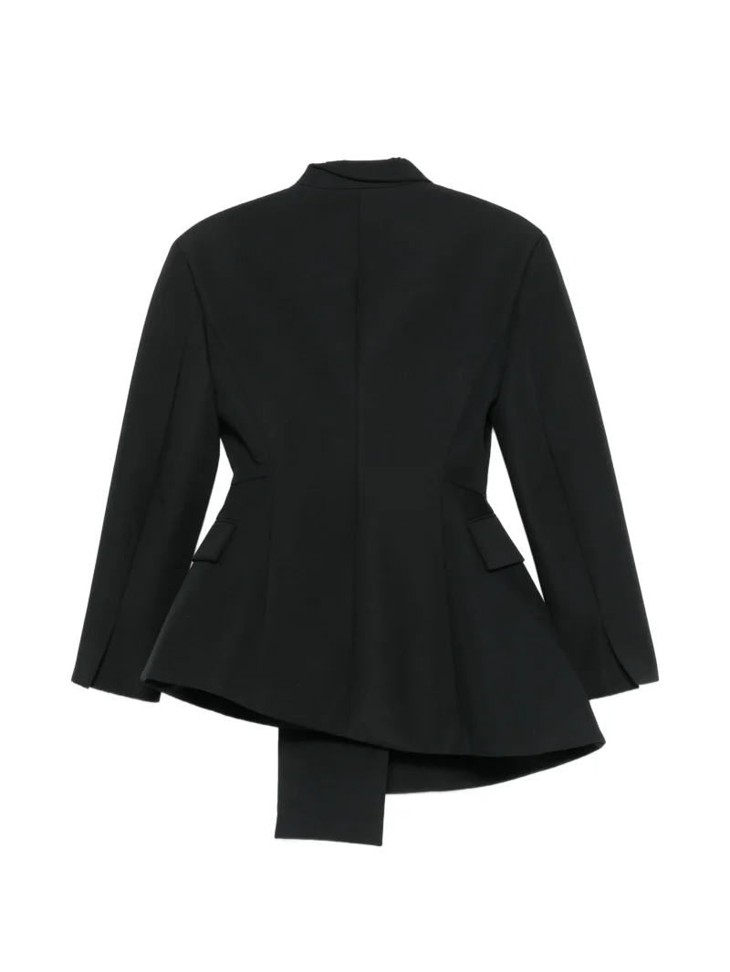 Alternative view of Sacou A.W.A.K.E. Mode Asymmetric-Hem Single-Breasted negru