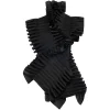 Top A.W.A.K.E. Mode Ruffled negru