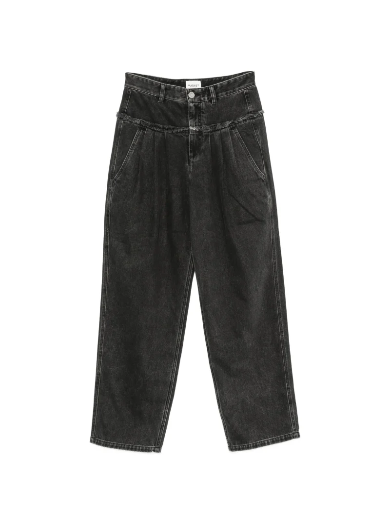 Pantaloni Marant Etoile Pleated-Design negru