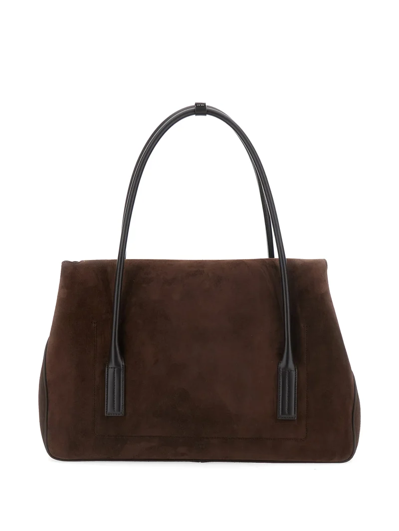 Alternative view of Geanta TOM FORD flap calf leather shoulder maro